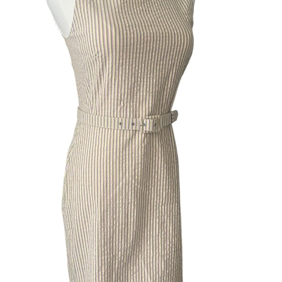 J. Crew Multicolor Striped Belted Dress Sz 0P - Picture 4 of 11